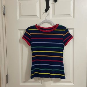 Multicolored Striped Top